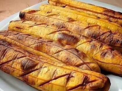 Roasted plaintains (Boli)